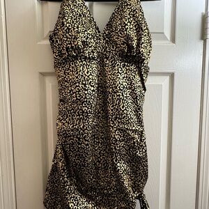 Swimsuits For All Black and Gold Swimsuit